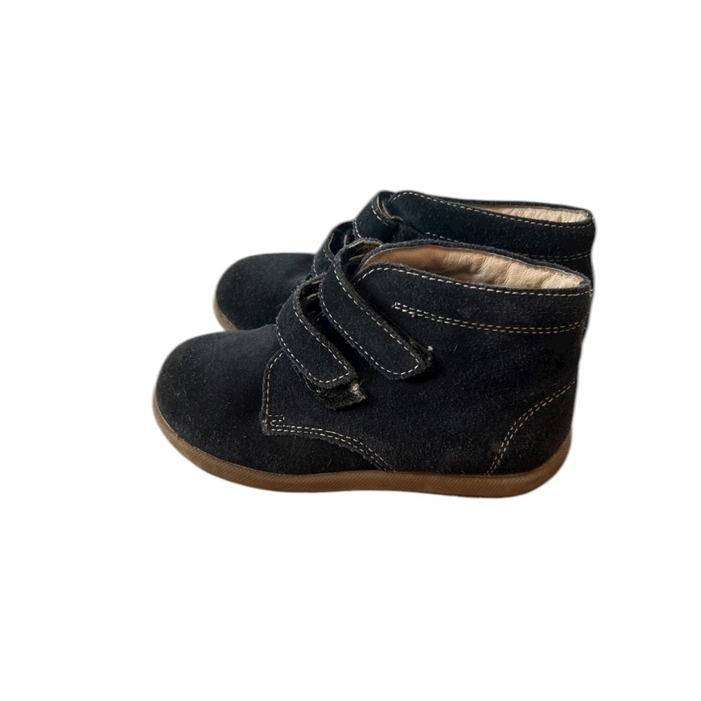 Valleverde Black Kids Suede Shoes Leather Lined Boots Black Size 10